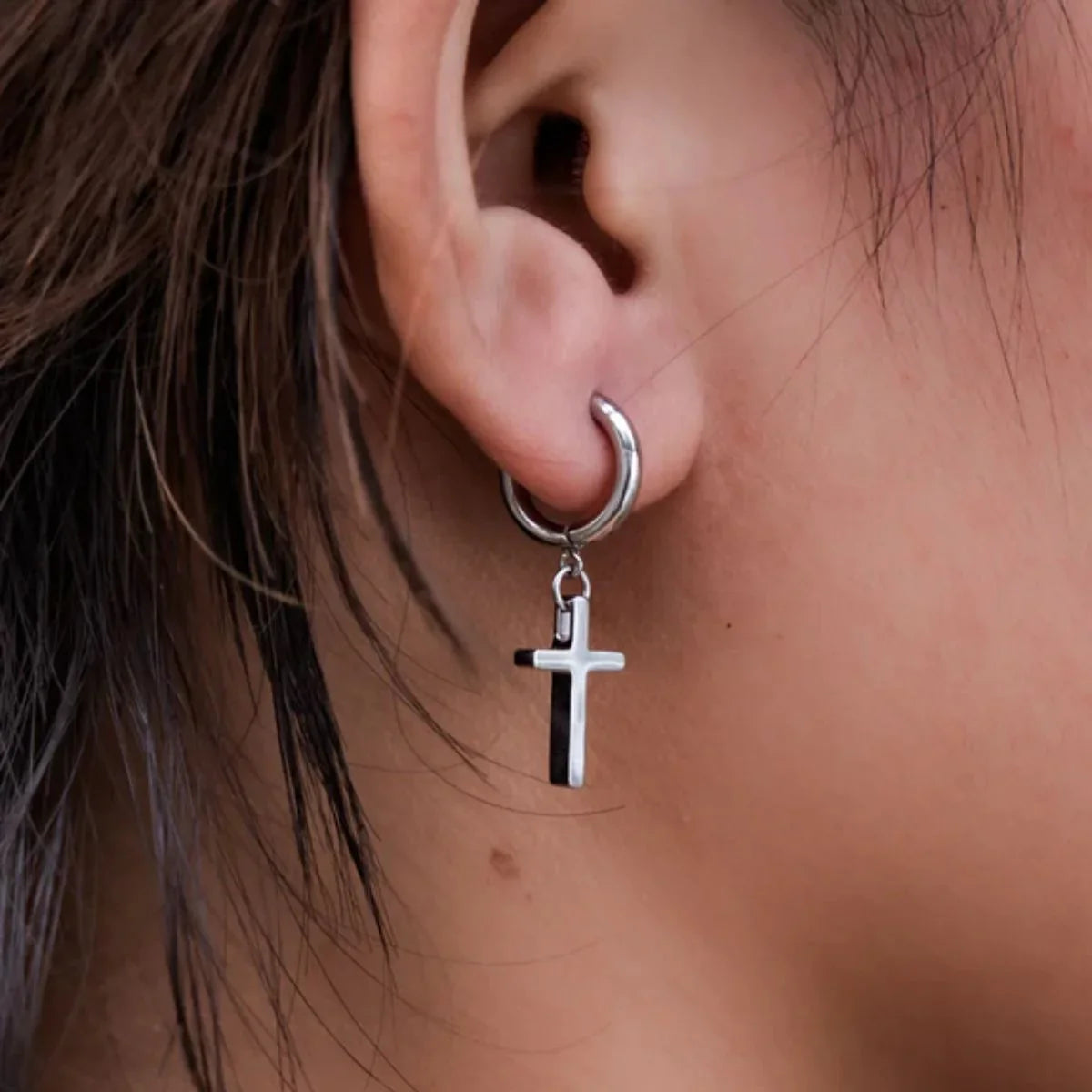 Courageous Cross Earrings