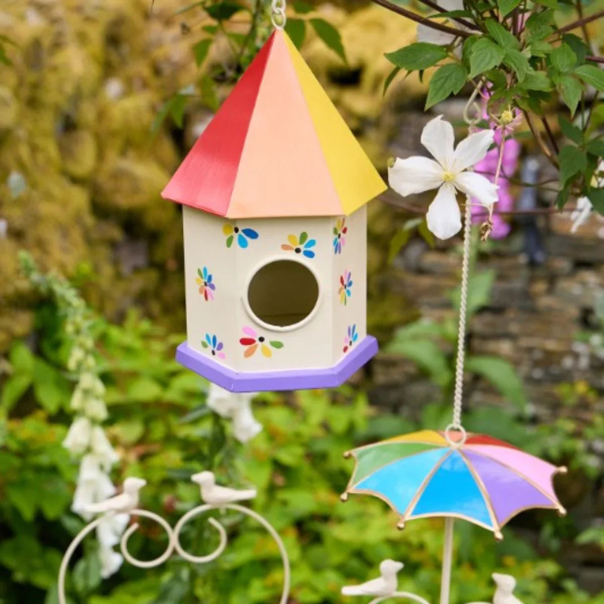 Rainbow Flower Birdhouse
