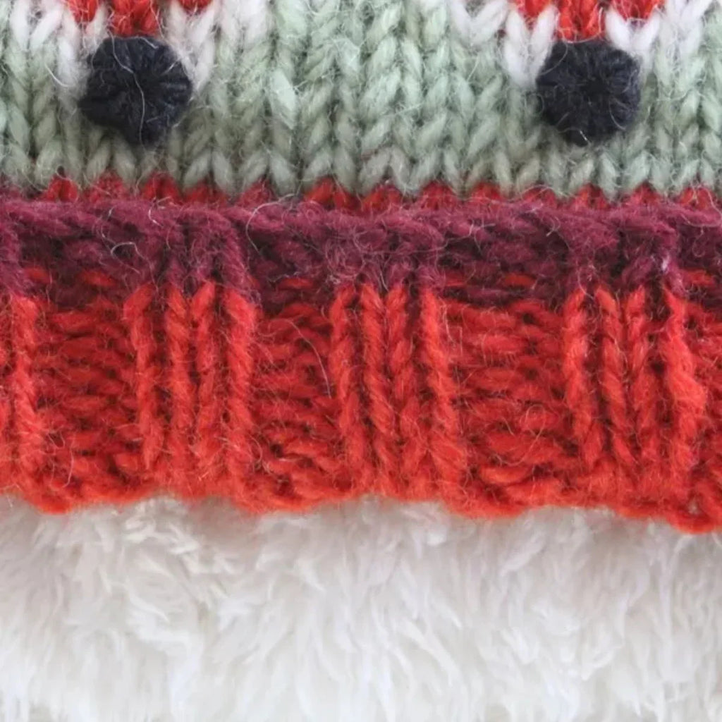 Kids Animal Bobble Hat - Fox