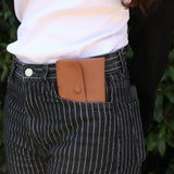 Raw Leather Cut Purse