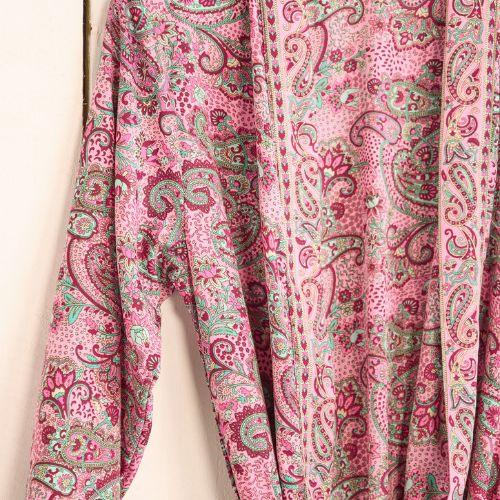 Pink Floral Paisley Dressing Gown - The Leprosy Mission Shop