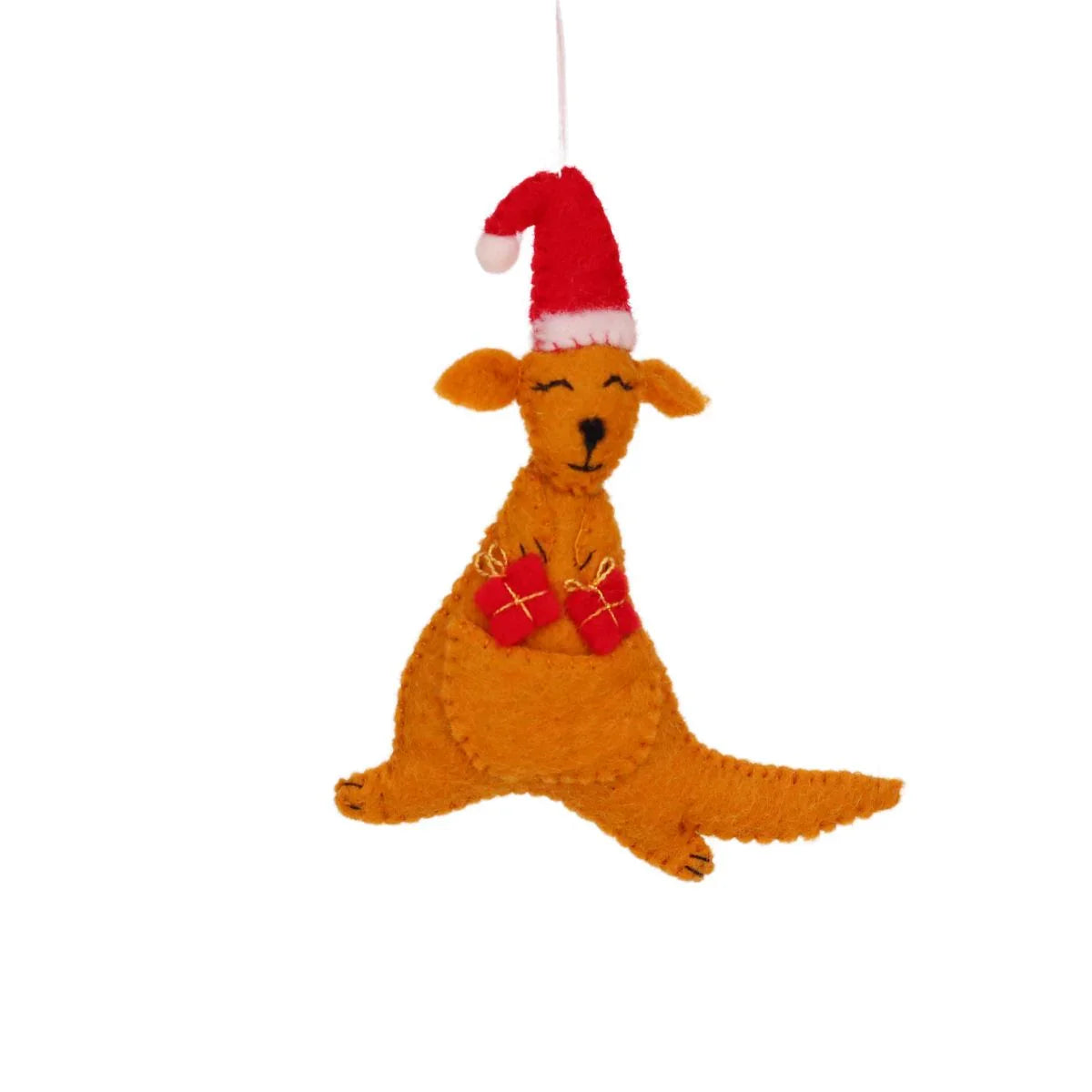 Fair Trade Set of 5 Felt Aussie Animal Ornaments