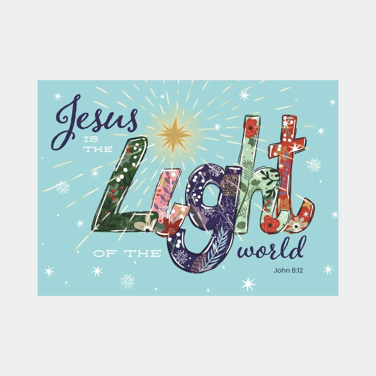 10 Jesus is the Light Christmas Cards