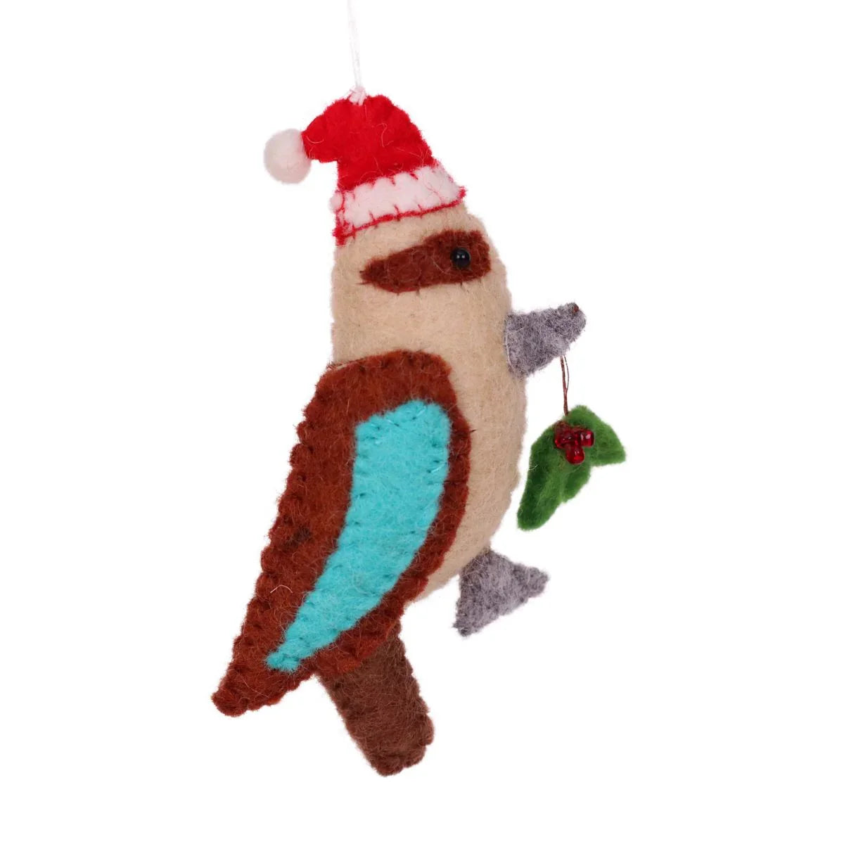 Fair Trade Set of 5 Felt Aussie Animal Ornaments