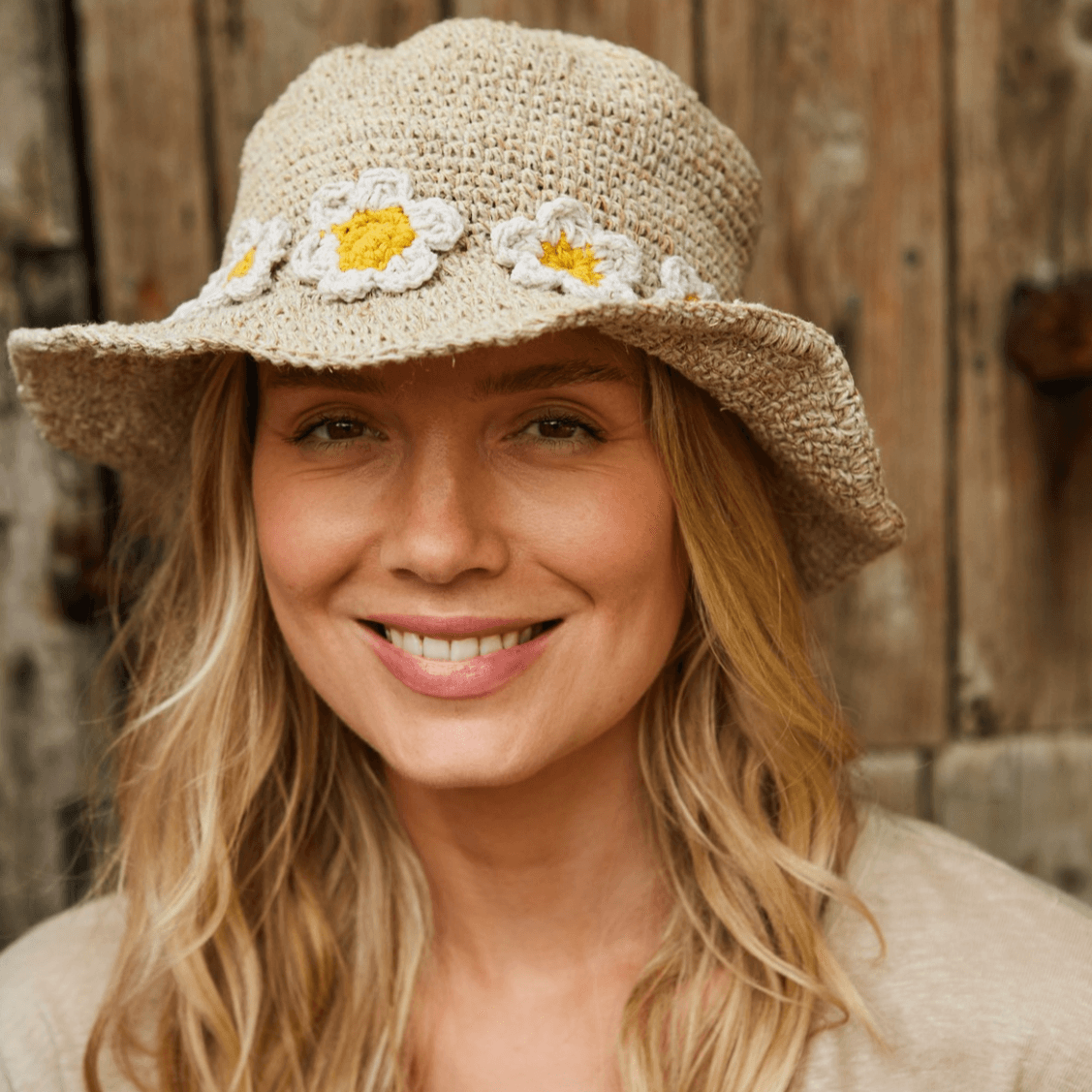 Daisy Chain Cotton Hemp Hat - The Leprosy Mission Shop