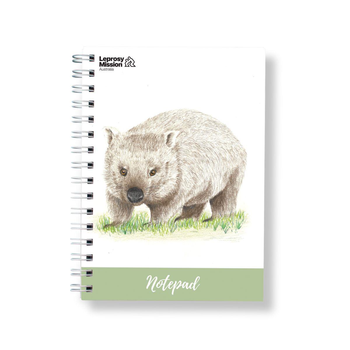 Wombat Spiral Notepad - The Leprosy Mission Shop