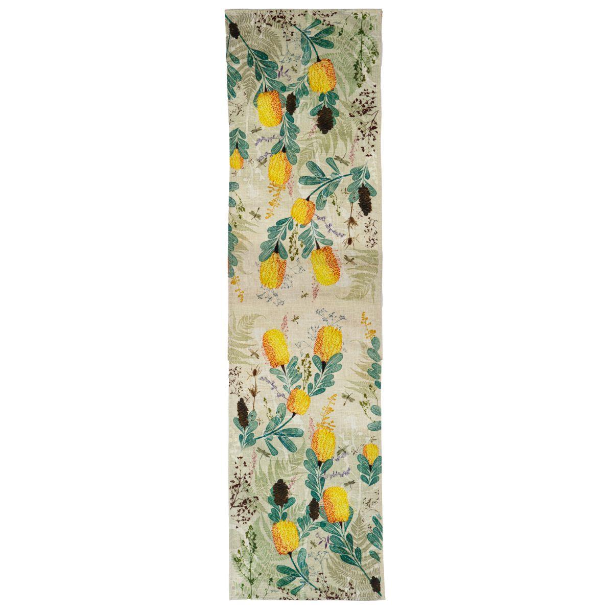 Golden Banksia Table Runner