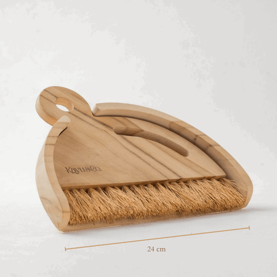 Wooden Dustpan & Brush Set - The Leprosy Mission Shop