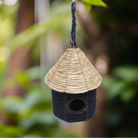 Recycled Denim Bird House - The Leprosy Mission Shop