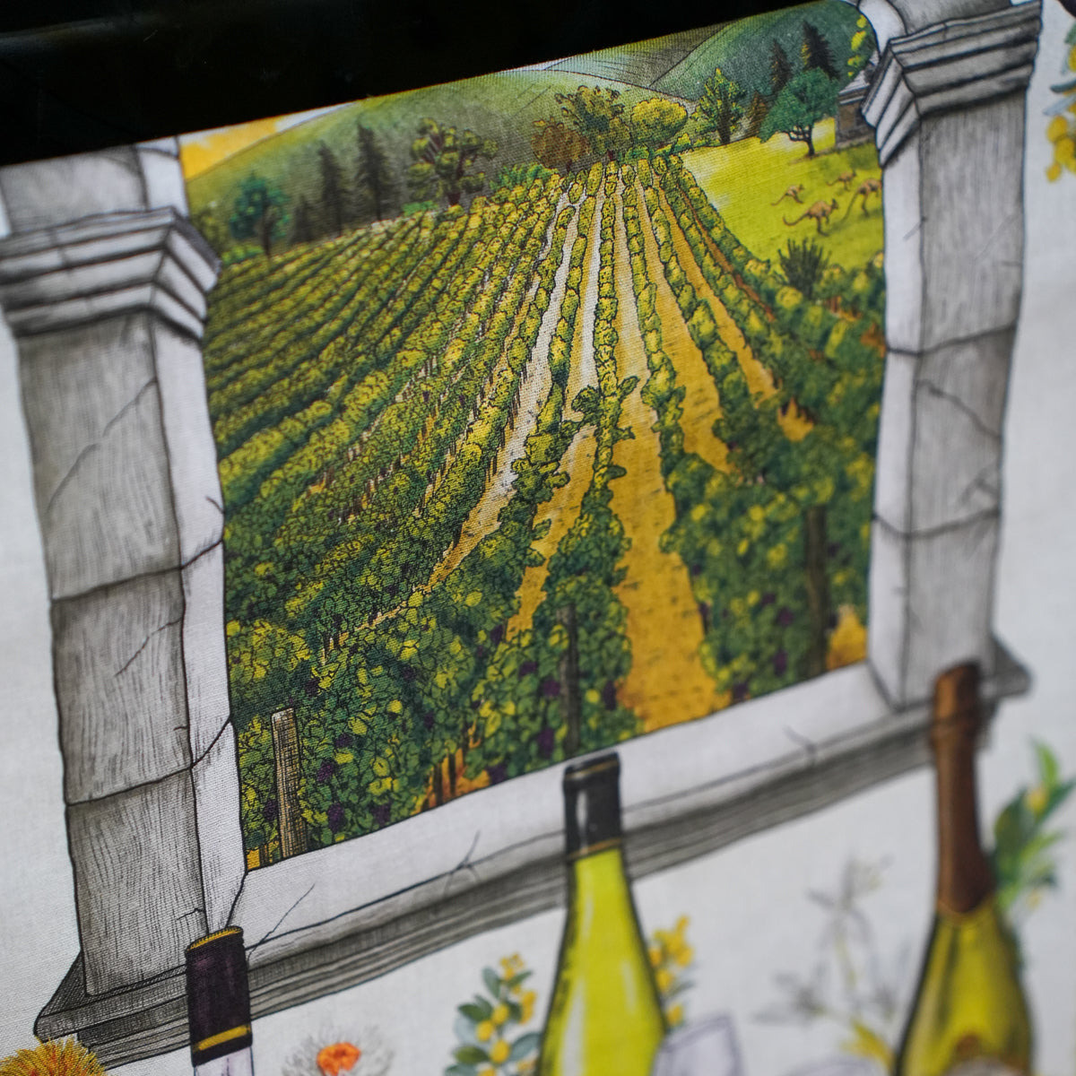 Tea Towel Linen Cotton Vineyard Visions