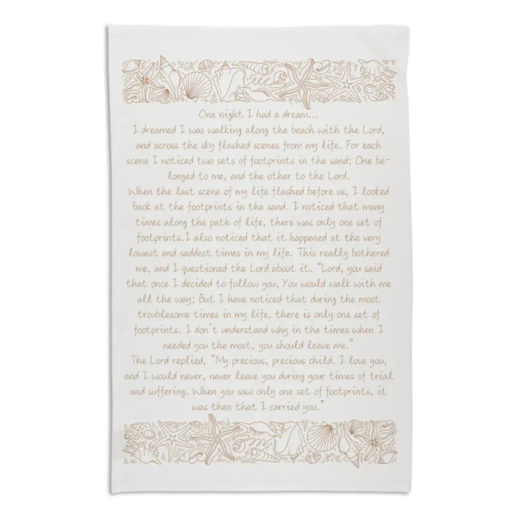 Footprints in the Sand Teatowel