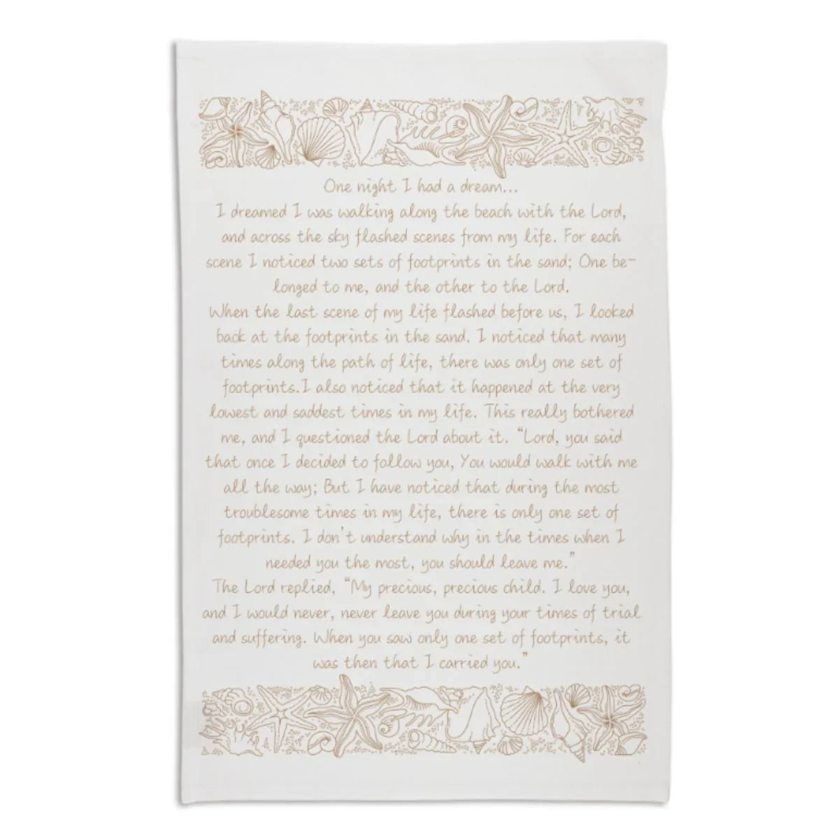 Footprints in the Sand Teatowel