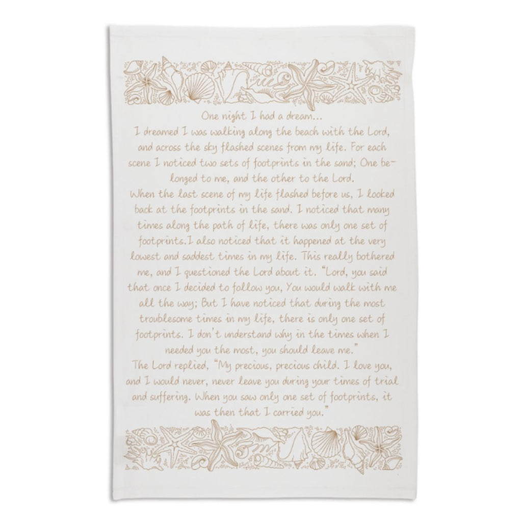 Footprints on the Sand Teatowel