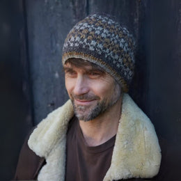 Mens Rosslare Beanie Bark