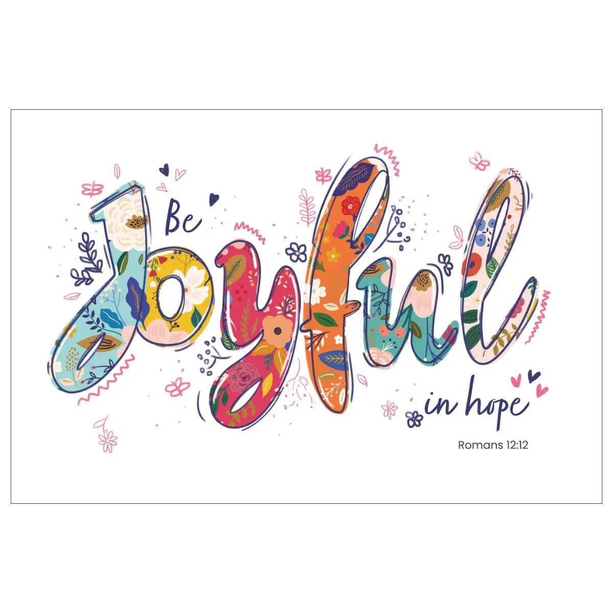 Joyful in Hope Tea Towel