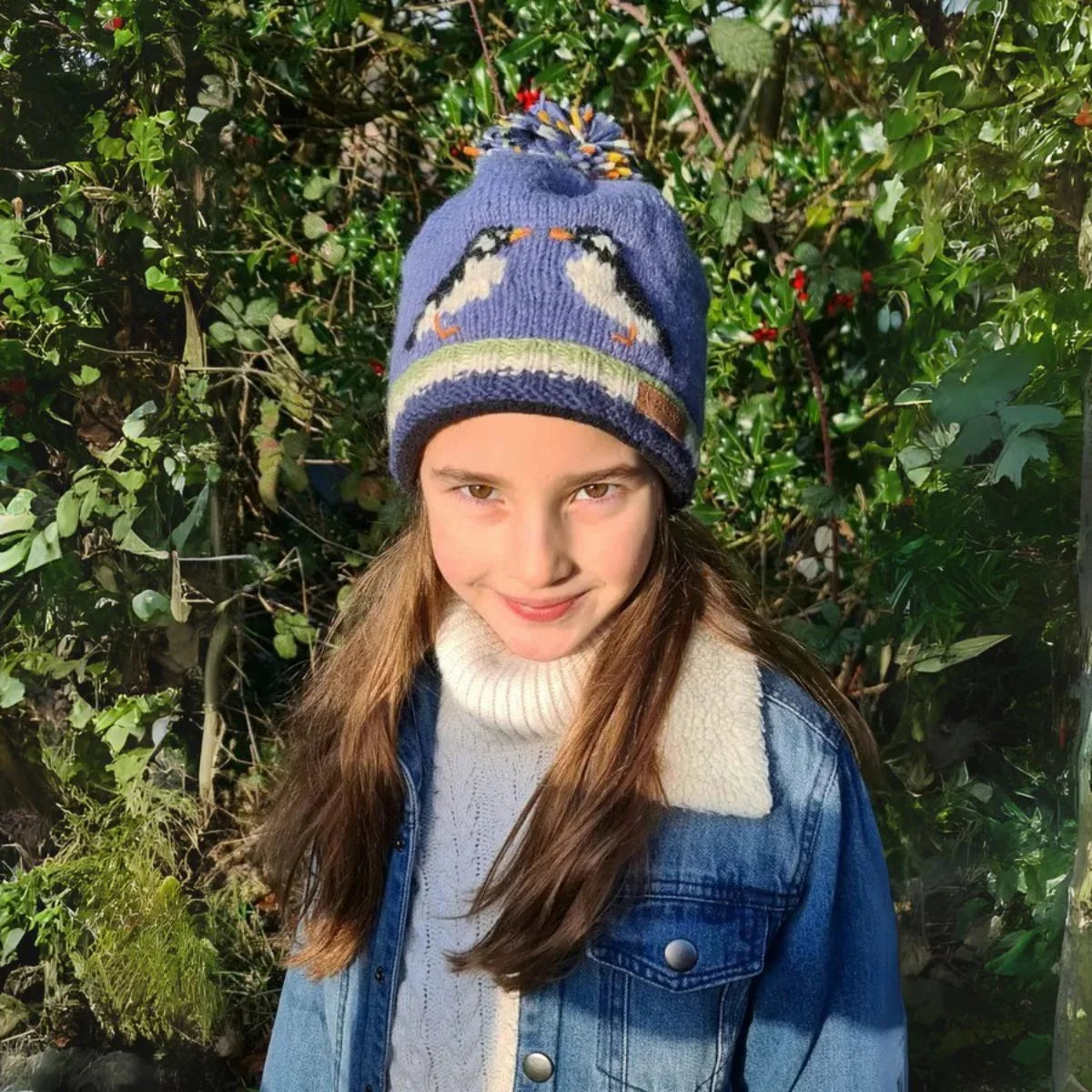 Kids Animal Bobble hat Puffin