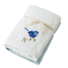 Blue Wren Hand Towel Set of 2 - The Leprosy Mission Shop