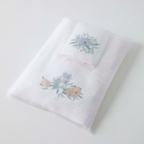 Koala Cuddles Bath Towel & Face Washer in Organza Bag - The Leprosy Mission Shop