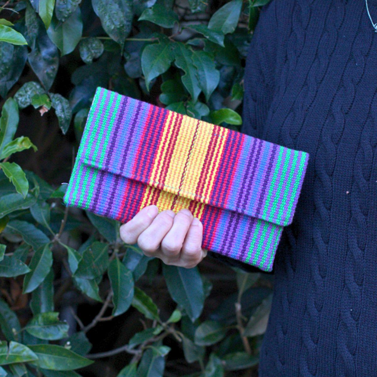 Colourful Cotton Clutch - The Leprosy Mission Shop