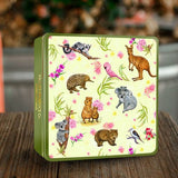 Australian Animals Shortbread Embossed Tin