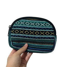 Blue Embroidered Pouch - The Leprosy Mission Shop