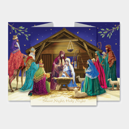 Silent Night Tri-Fold Cards 10 pack - The Leprosy Mission Shop