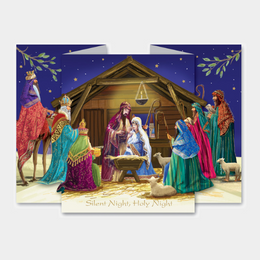 Silent Night Tri-Fold Cards 10 pack - The Leprosy Mission Shop