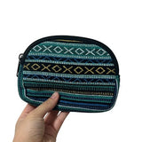 Blue Embroidered Pouch