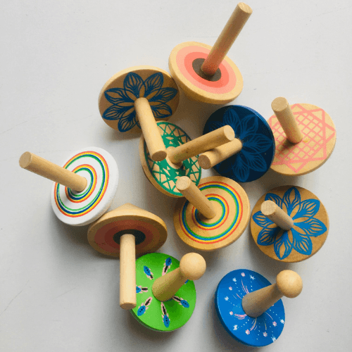 Set of 2 Spinning Tops - The Leprosy Mission Shop