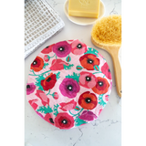 Linen Shower Cap - Poppies