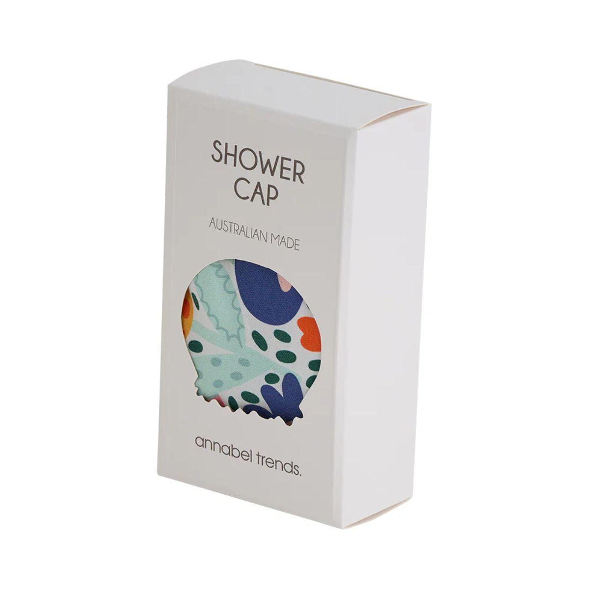 Cotton Shower Cap- Garden Love design