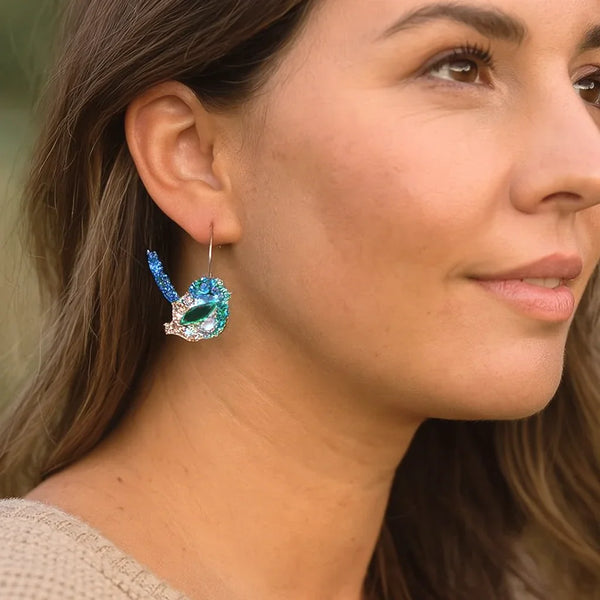 Sid the Superb Fairy Wren Earrings -