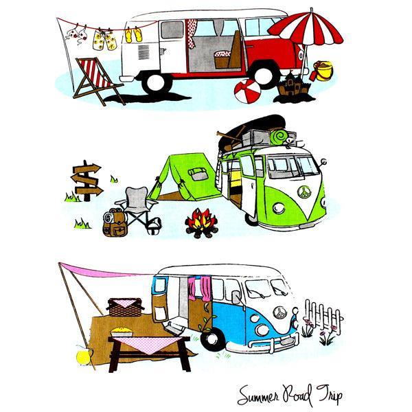 Summer Road Trip Tea Towel - The Leprosy Mission Shop