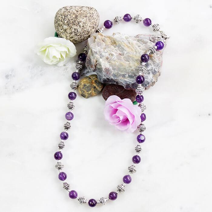 Violet Amethyst Necklace - The Leprosy Mission Shop