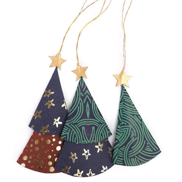 Paper Tree Set of 3 Ornaments - The Leprosy Mission Shop
