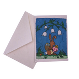 Easter Rabbit Batik Card