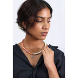 Pearl Mulitcolour Bead Necklace