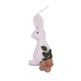 Floral Felt Rabbit