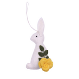 Floral Felt Rabbit