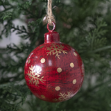 Red Wooden Bauble