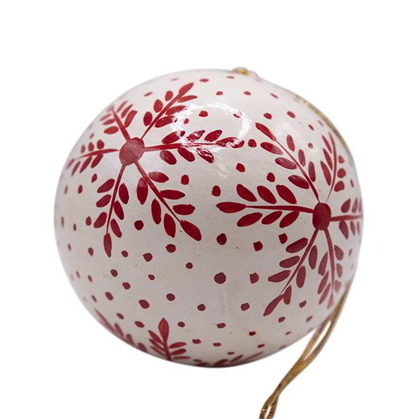 Snowflake Papier Mache Bauble - The Leprosy Mission Shop