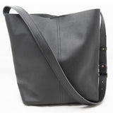 Black Leather Bucket Bag - The Leprosy Mission Australia Shop