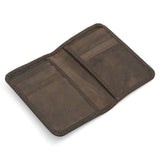 Brown Leather Slimline Card Wallet - The Leprosy Mission Australia Shop