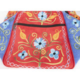 Faux Suede Embroidered Travel Bag - The Leprosy Mission Shop