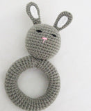 Handmade Crochet Bunny Toy Rattle - The Leprosy Mission Shop