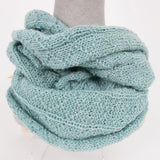 Handmade Teal Wool Snood Scarf - The Leprosy Mission Shop