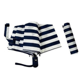 Nautical Navy Stripe Compact Umbrella - The Leprosy Mission Shop
