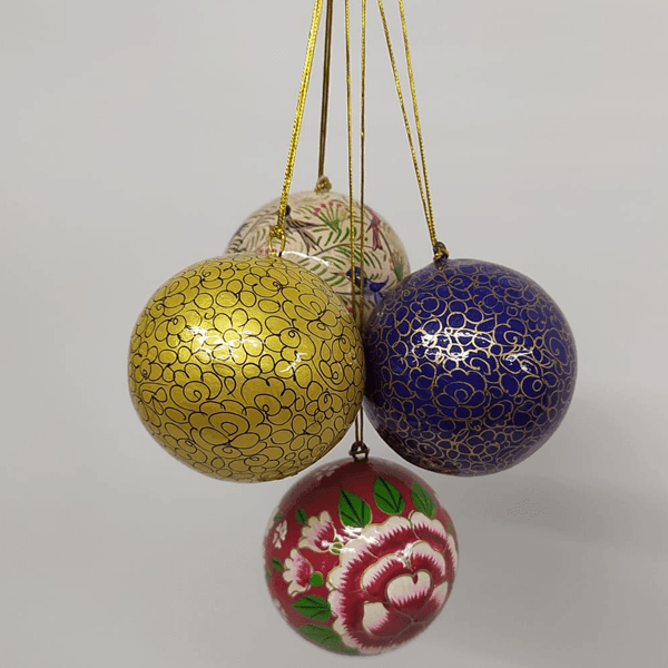 Set of 4 Assorted Baubles - The Leprosy Mission Shop