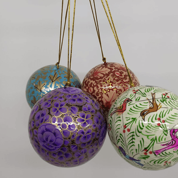 Set of 4 Assorted Baubles - The Leprosy Mission Shop