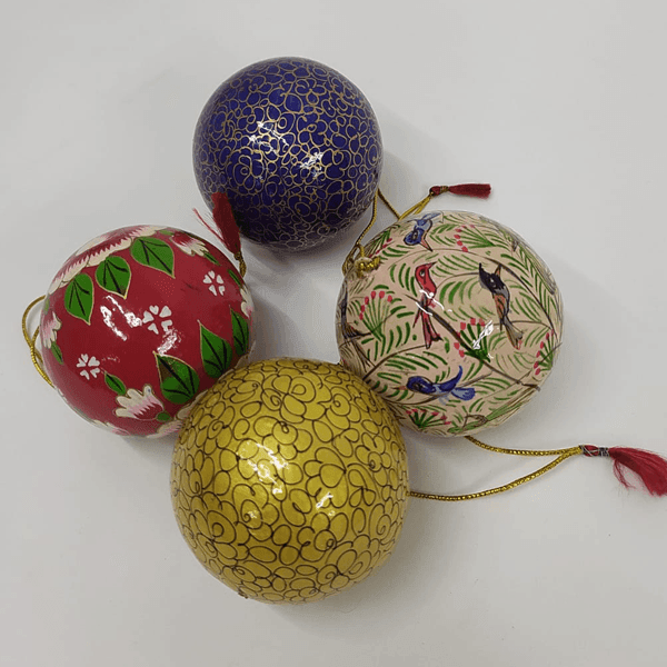 Set of 4 Assorted Baubles - The Leprosy Mission Shop